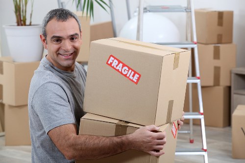 Removal company team planning a move in Putney