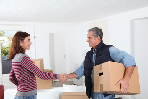 Office furniture and files prepared for a smooth relocation