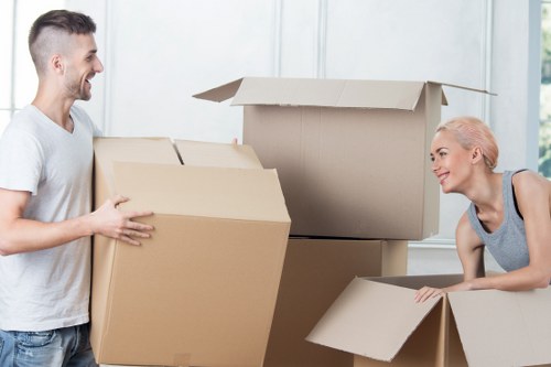 Removal van supporting a flat move in Putney