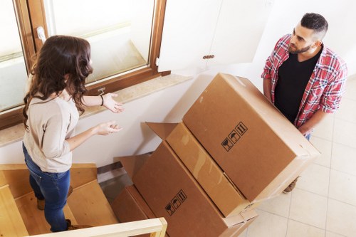 Safe and professional Putney man with van loading process