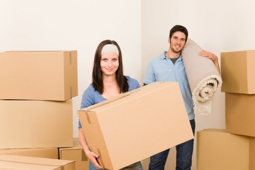 Local packing and unpacking service for a Putney business relocation
