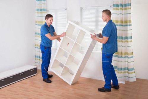 Preparing boxes and furniture for a Putney house move