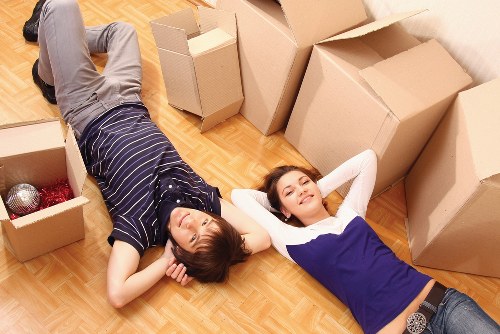 Van loading for a small business or home move in Putney
