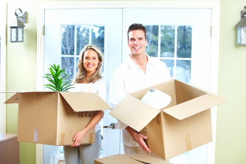 Man and van service handling boxes and furniture