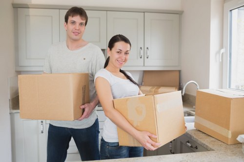 Packing boxes and moving supplies for a Putney removal job